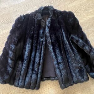 Luxurious Black Fur Jacket